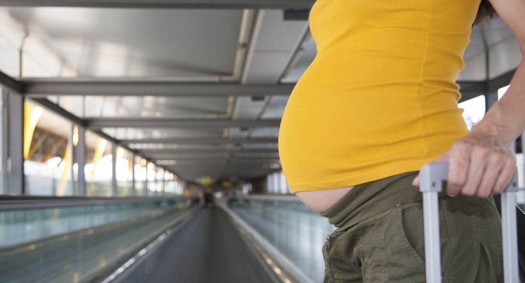 Pregnant and airport