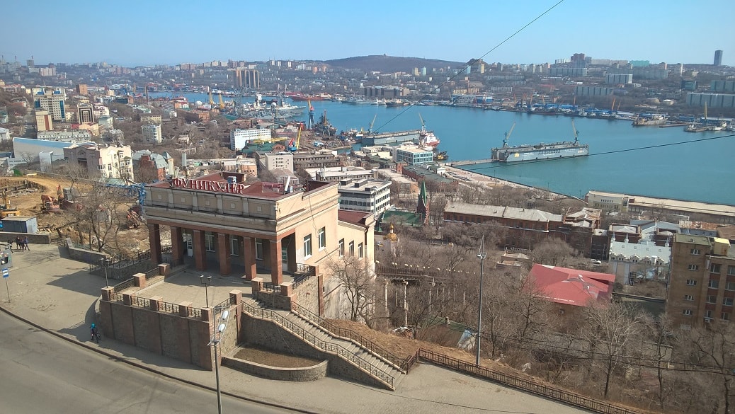 Вид на станцию Фуникулера во Владивостоке