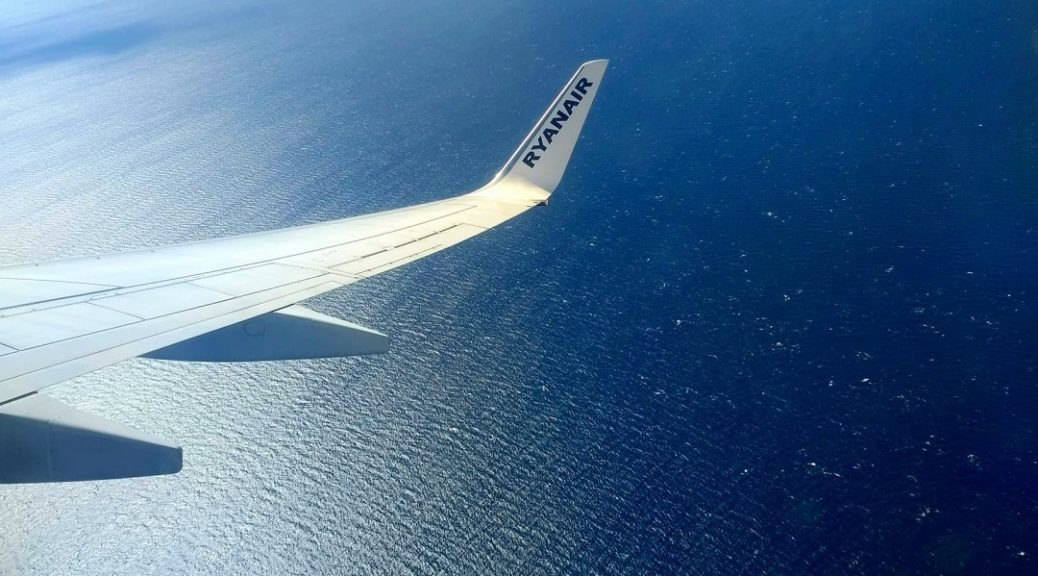 Крыло самолета Ryanair